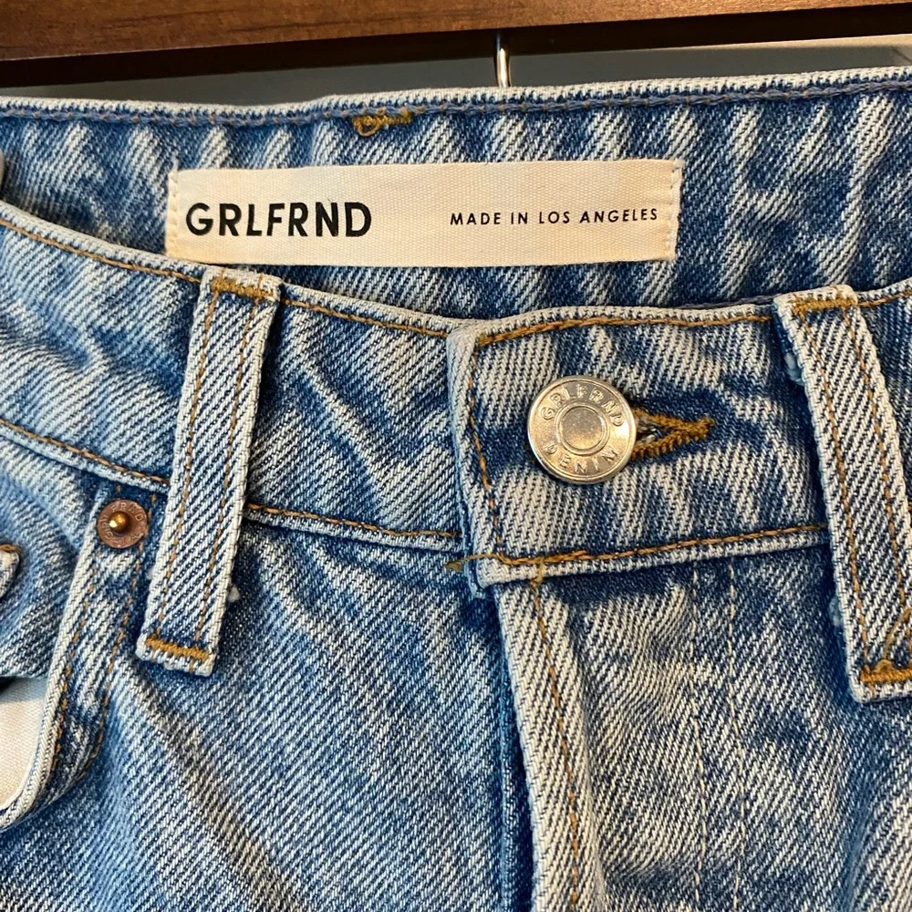 GRLFRND The Karolina High Rise Straight Crop Jeans Size 28 - Picture 5 of 6